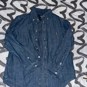 Ralph Lauren boy button down shirt size S(8)